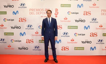 Rafa Nadal, posando en la alfombra roja de los Premios AS 2022.