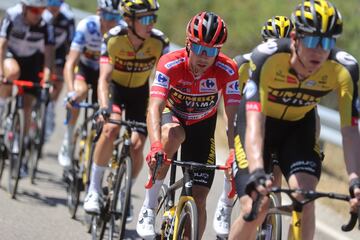 Primoz Roglic durante la etapa de hoy.