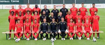 Foto oficial de Bélgica para el Mundial de Rusia.