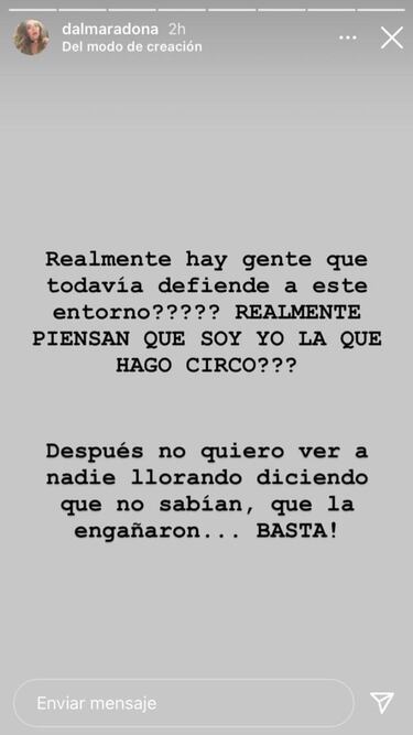 Hermana de Diego Maradona: "Vamos a hablar cuando dejen de hacer circo mis sobrinas"