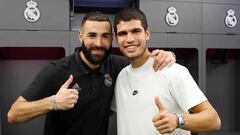 Karim Benzema y Carlos Alcaraz, dos números 1 en Elche