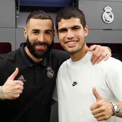 Karim Benzema y Carlos Alcaraz, dos números 1 en Elche