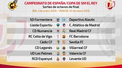 Copa del Rey 2017 last 16 draw: as it happened