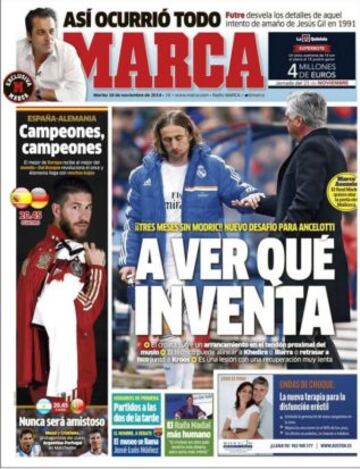 Portadas de la prensa deportiva