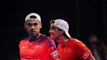 Leo Augsburger y Juan Lebrón celebran un punto en el México Major.