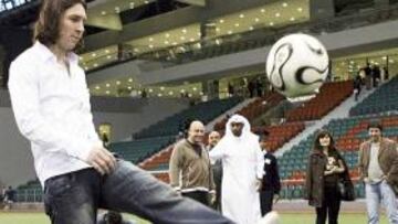 <b>EN QATAR. </b>Leo Messi viajó a Doha el pasado domingo con fines benéficos.