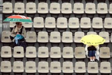 La jornada de Roland Garros aplazada por la lluvia
