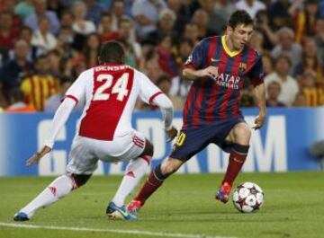 Champions League. Grupo H. Barcelona - Ajax. 2-0. Messi marca a el segundo gol.