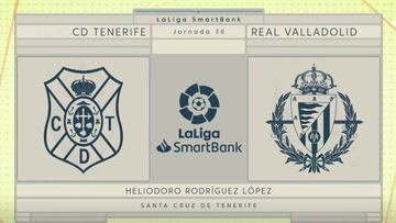 Resumen y goles del Tenerife vs. Valladolid de LaLiga SmartBank