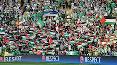 Celtic fans raise funds for Palestine on back of UEFA fine