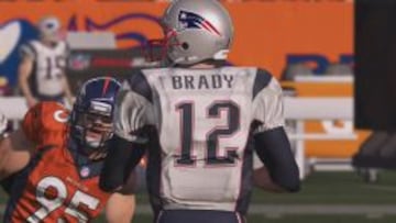 Tom Brady, QB de Patriots, en Madden 16.