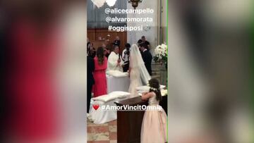 Así fue la boda desde dentro de Álvaro Morata y Alice Campello