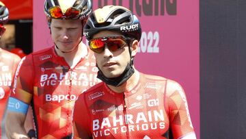 Mikel Landa, en una de las salidas del Giro de Italia.