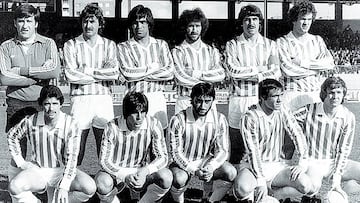 Once tipo del Real Valladolid en la temporada 1979-80, que logró el cuarto ascenso.