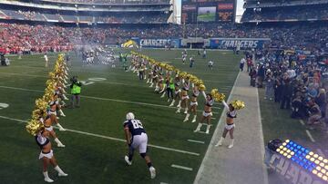 This file photo taken on January 1, 2017 shows Antonio Gates  of the San Diego Chargers