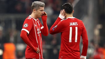 James Rodríguez fue una de las figuras en el triunfo del Bayern ante el PSG.