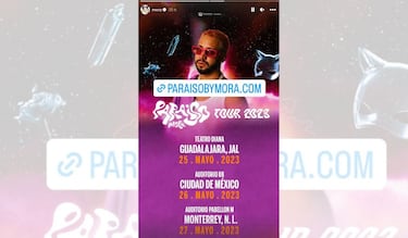 Mora en México: Fechas, ciudades confirmadas y dónde comprar los boletos