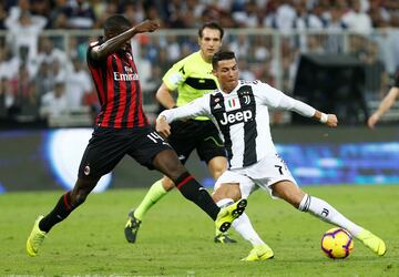 Bakayoko y Cristiano Ronaldo.