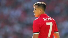 LONDON, ENGLAND - MAY 19: Alexis Sanchez of Manchester United during The Emirates FA Cup Final between Chelsea and Manchester United at Wembley Stadium on May 19, 2018 in London, England. (Photo by Catherine Ivill/Getty Images)