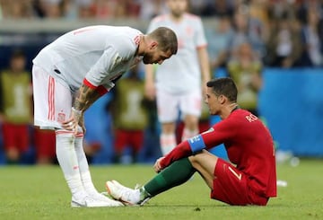 Ramos y Cristiano en la primera jornada del Grupo B.