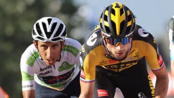 Egan Bernal, ciclista colombiano del INEOS, habló luego de la etapa 14 en La Vuelta a España y aseguró que no ha tenido piernas para atacar hasta el momento