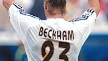 <b>DE MODA</B>. Beckham es el jugador del Madrid que más camisetas vende.