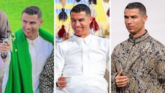Al Nassr have shared images of star striker Ronaldo in local get-up as the club’s squad celebrated Saudi Arabia’s Founding Day.