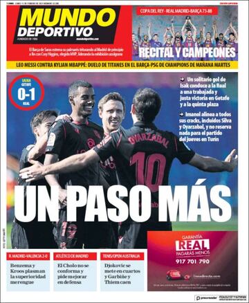 "Un paseo sin rival"... las portadas deportivas de hoy