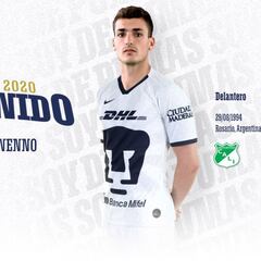 Pumas hizo oficial el fichaje de Juan Ignacio Dinenno
