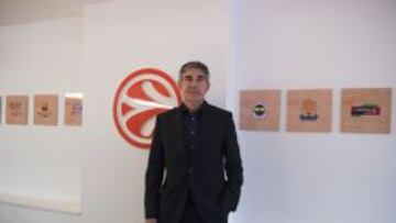 Jordi Bertomeu, en la sede de la Euroliga en Barcelona.