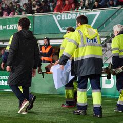 Marc Aguado, lesionado