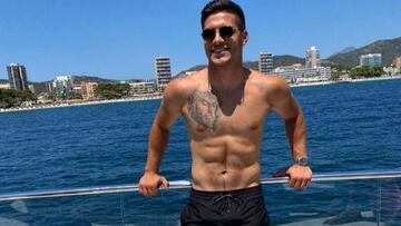 Jovic está disfrutando de sus vacaciones en Palma de Mallorca.