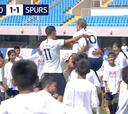 Kane, Dele y Lamela juegan partido contra 100 niños chinos