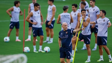 Calero, durante un entrenamiento.