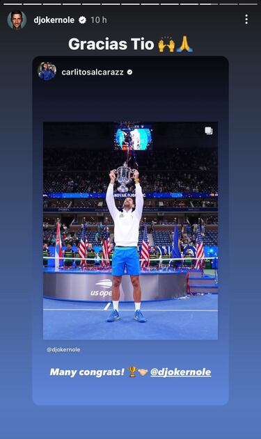 Alcaraz sends simple message to Djokovic after US Open win