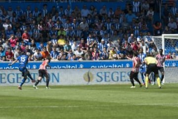 Theo Hernández's first league goal - and what a beauty it was too. Against Athletic Club, 7th May 2017.