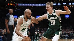 Los Celtics abusan de unos Bucks huérfanos de Antetokounmpo