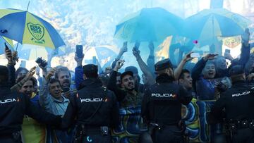 Banderazo de Boca: más de 1000 hinchas reciben al equipo