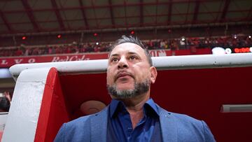 Antonio Mohamed head coach of Toluca during the 7th round match between Toluca and Guadalajara as part of the Liga BBVA MX, Torneo Clausura 2025 at Nemesio Diez Stadium, on February 15, 2025 in Toluca, Estado de Mexico, Mexico.