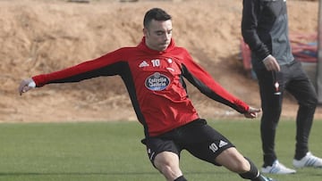 El Celta trabaj&oacute; ayer en la Ciudad Deportiva de Paterna con Iago Aspas a la cabeza.