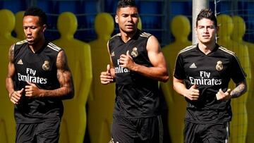 Militao, Casemiro y James