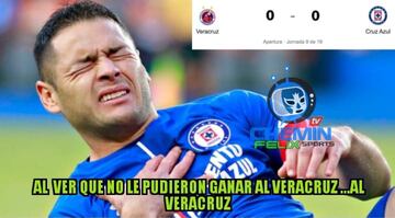 ¡Hasta los memes se sacaron los ojos con el Veracruz vs Cruz Azul