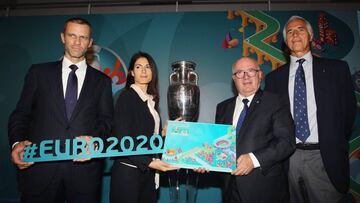 Roma y el CONI simulan la paz por el logo de la Eurocopa