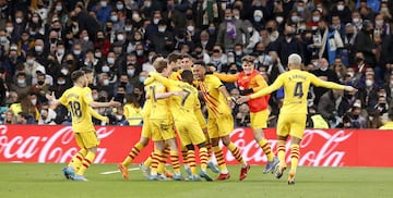 0-4. Pierre-Emerick Aubameyang celebra el cuarto gol.