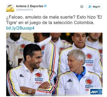 ¿Quién y por qué dicen que Falcao trae mala suerte?