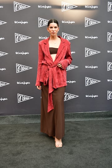 Marta Riumbau posa en la alfombra roja de la la presentaci¨®n de la nueva campa?a del Corte Ingl¨¦s 'New' en Madrid.