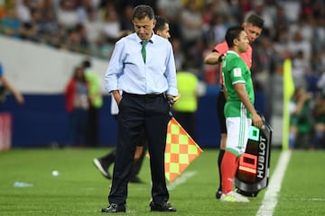 Juan Carlos Osorio, durante la derrota de México ante Alemania.