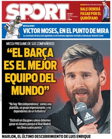 Portada de Sport.