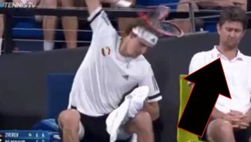 El terrible enojo de Zverev que incomodó a todos en la ATP Cup