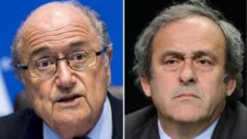 Platini y Blatter.